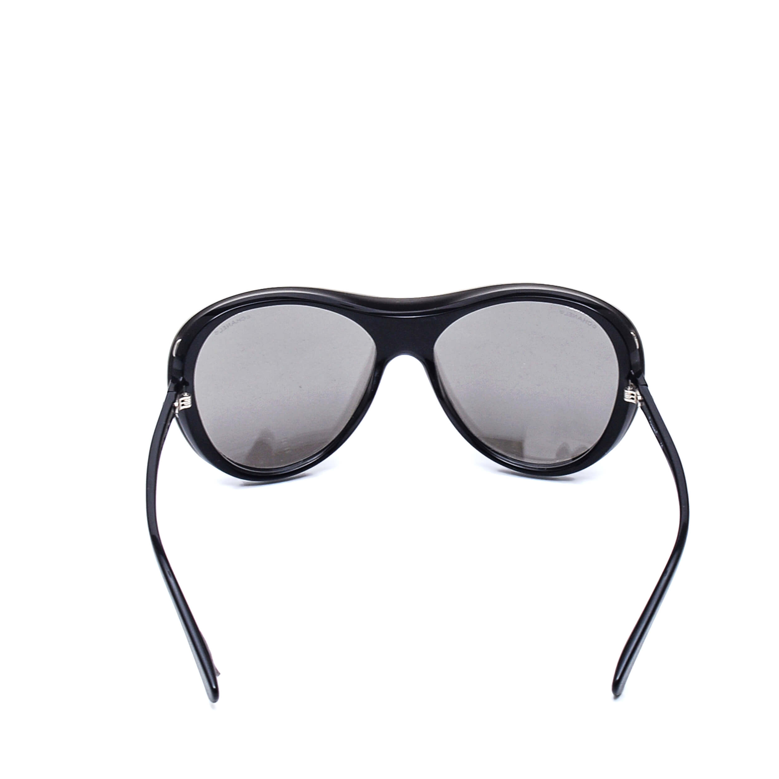 Chanel - Grey Mirrored Shield Sunglasses / S5068